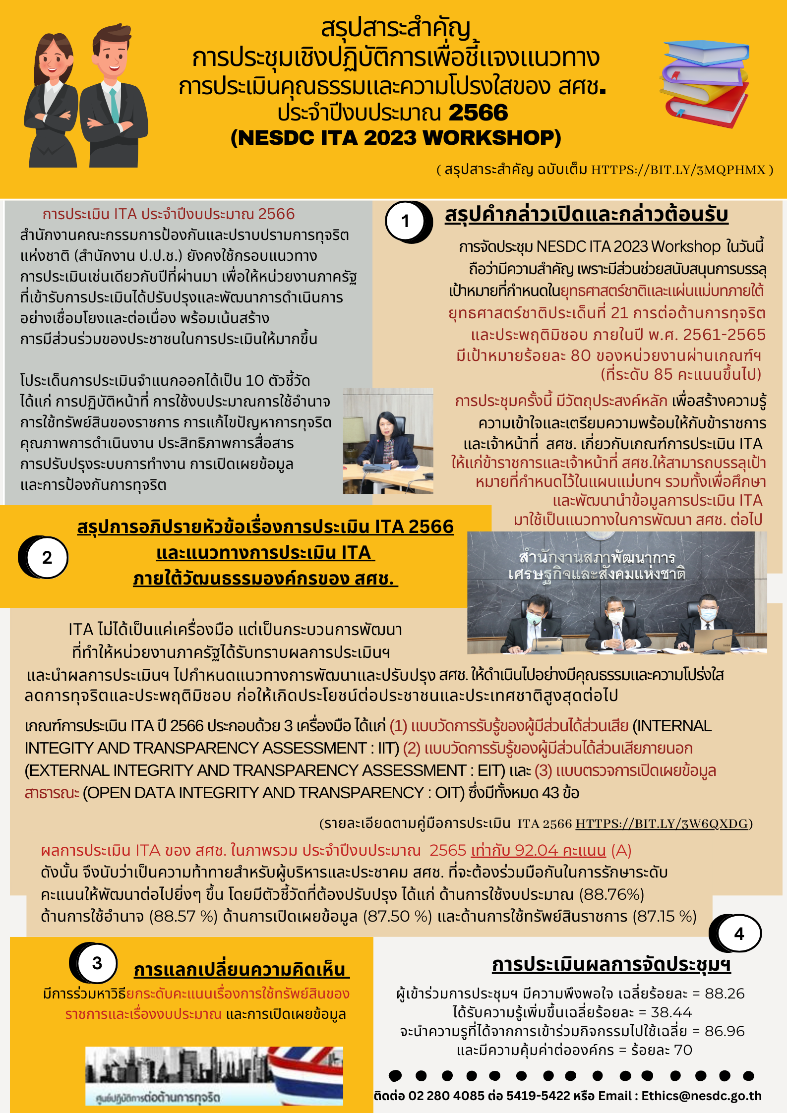 infographic สรุปสาระสำคัญจากการจัดการประชุมฯ