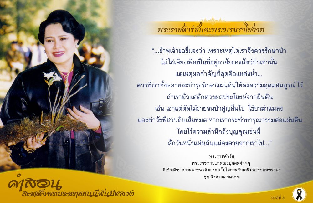 คำสอนสมเด็จพระบรมราชชนนีพันปีหลวง องค์ที่ ๕