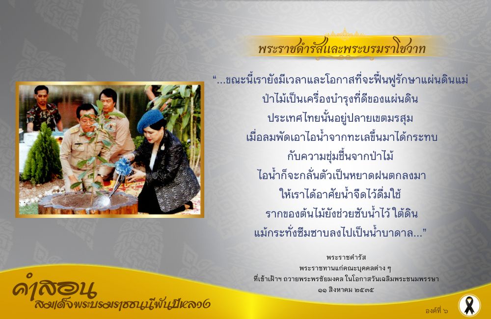 คำสอนสมเด็จพระบรมราชชนนีพันปีหลวง องค์ที่ ๖